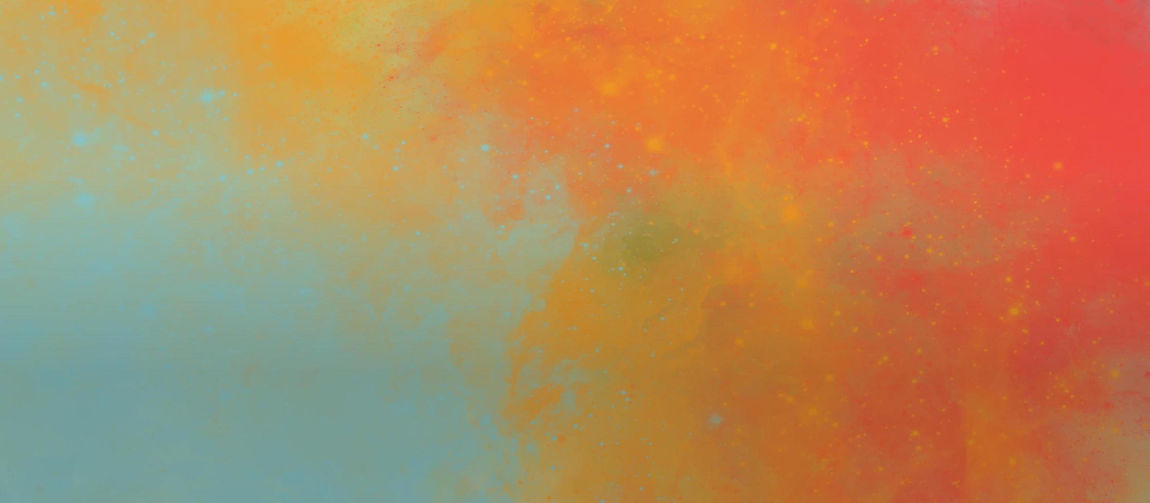 Colorful grunge art painting. Effect of light hot colored of sunset clouds cloud on the sunset sky background. Burning background. Abstract watercolor grunge background design. photo