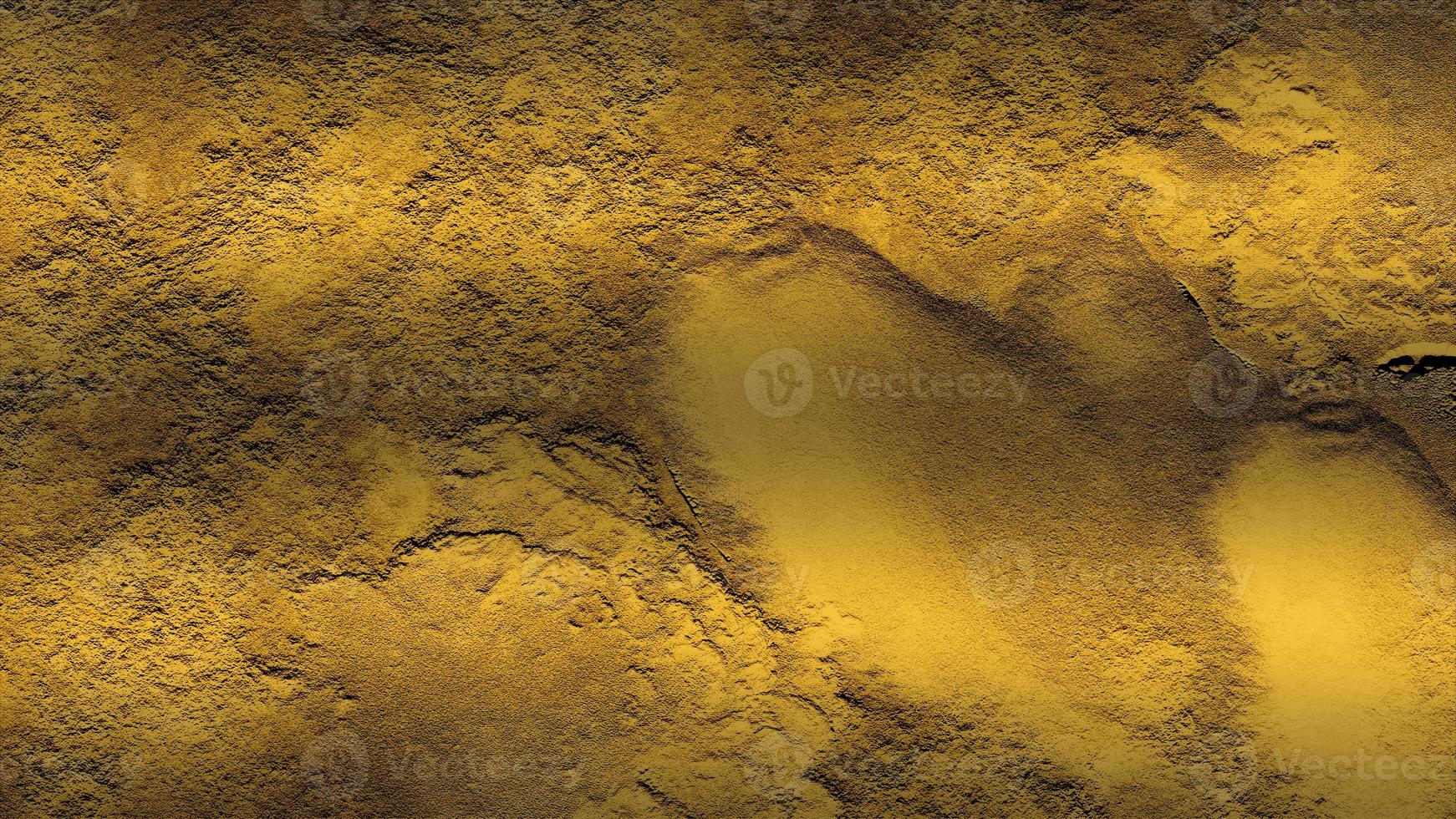 golden stone concrete texture. digital painting of gold texture background on the basis of paint. Aged rough golden stone wall surface with grunge texture for background. Natural golden. photo
