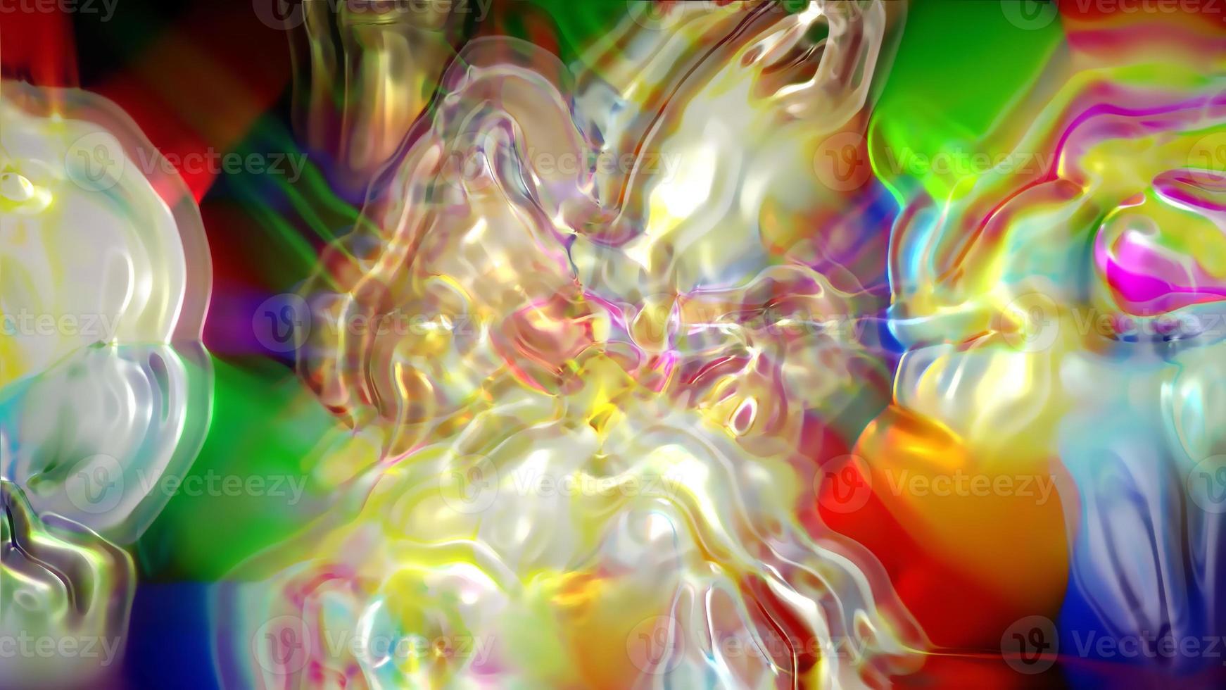 burbujas de colores abstractos foto