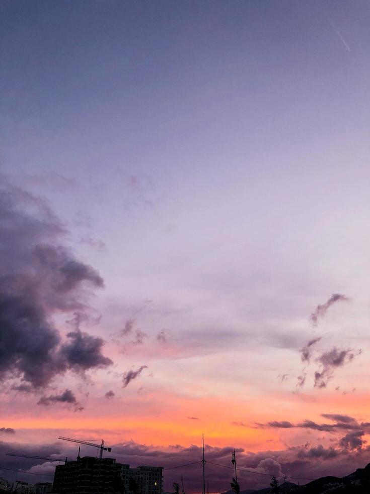 Breathtaking panoramic view of the sky featuring the perfect harmony of colors in a stunning and awe-inspiring display photo