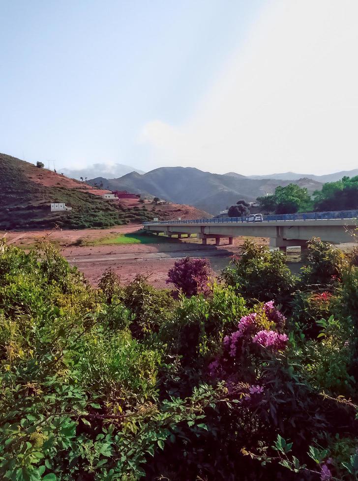 descubrir el único belleza de un río Valle en sus seco estado desde corazón de de la naturaleza diverso paisajes y geológico maravillas foto