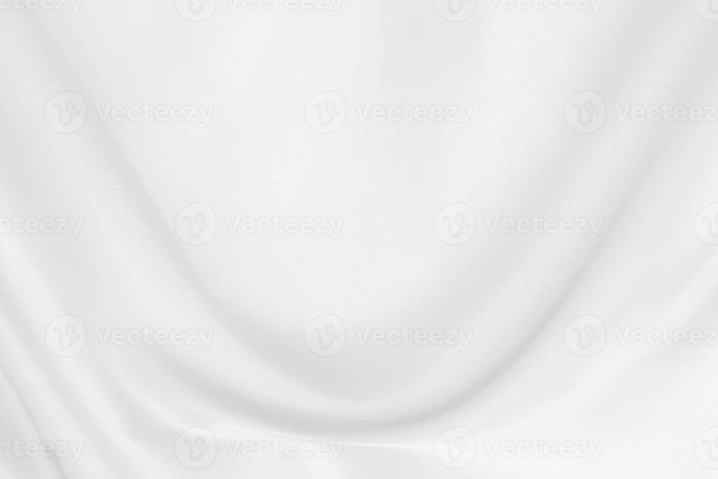 abstract white fabric background with soft waves photo