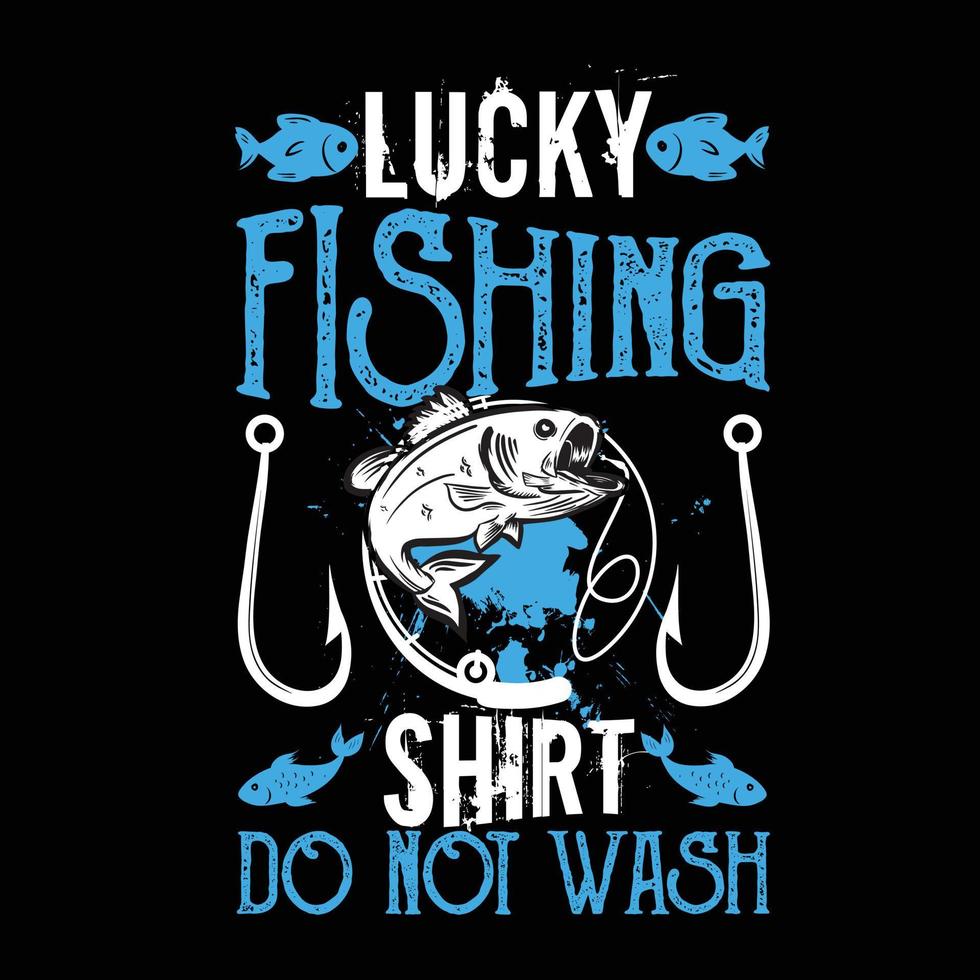 diseño de camiseta de pesca vector