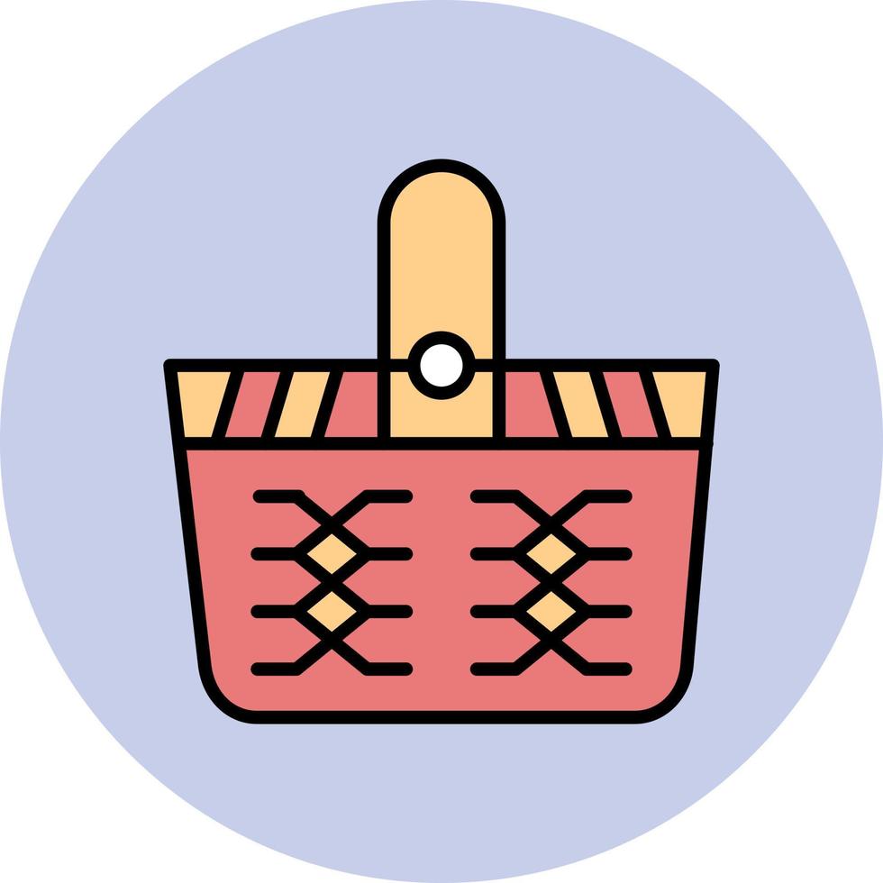 Picnic Basket Vector Icon