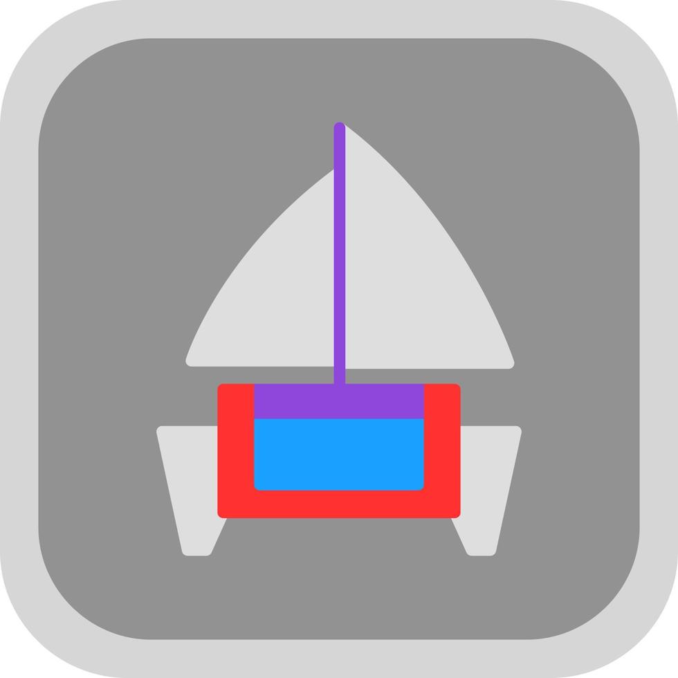 Catamaran Vector Icon Design