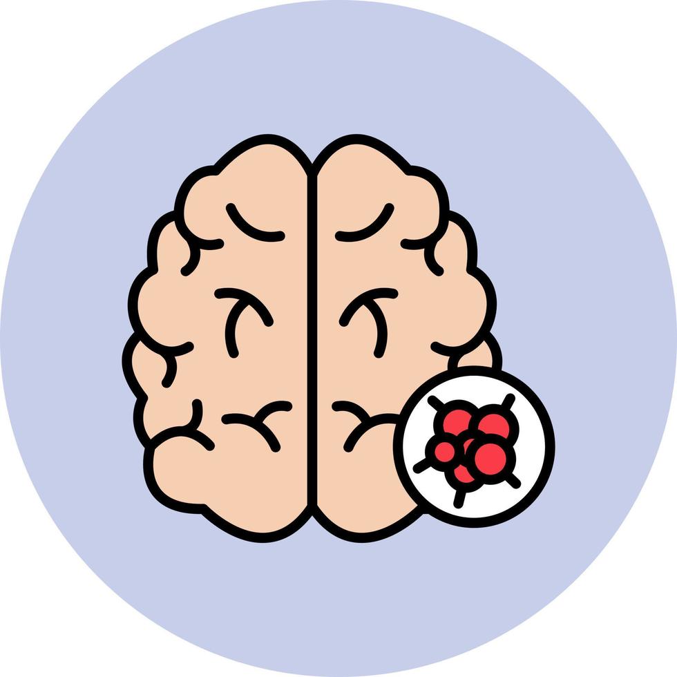 Brain Cancer Vector Icon