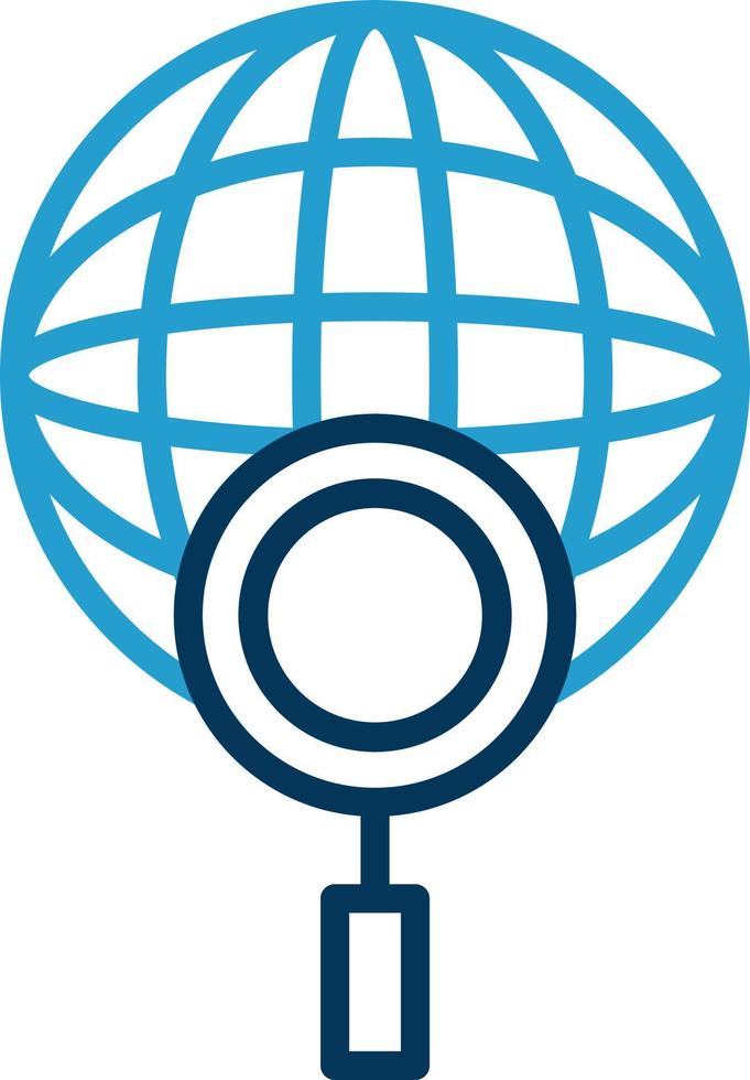 Global Search Vector Icon Design