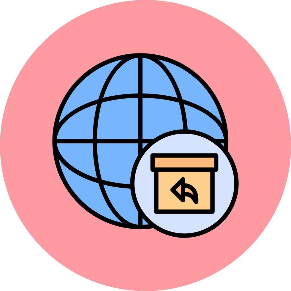 icono de vector de mundo