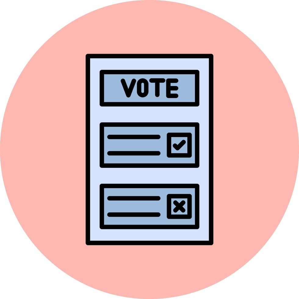 Ballot Vector Icon