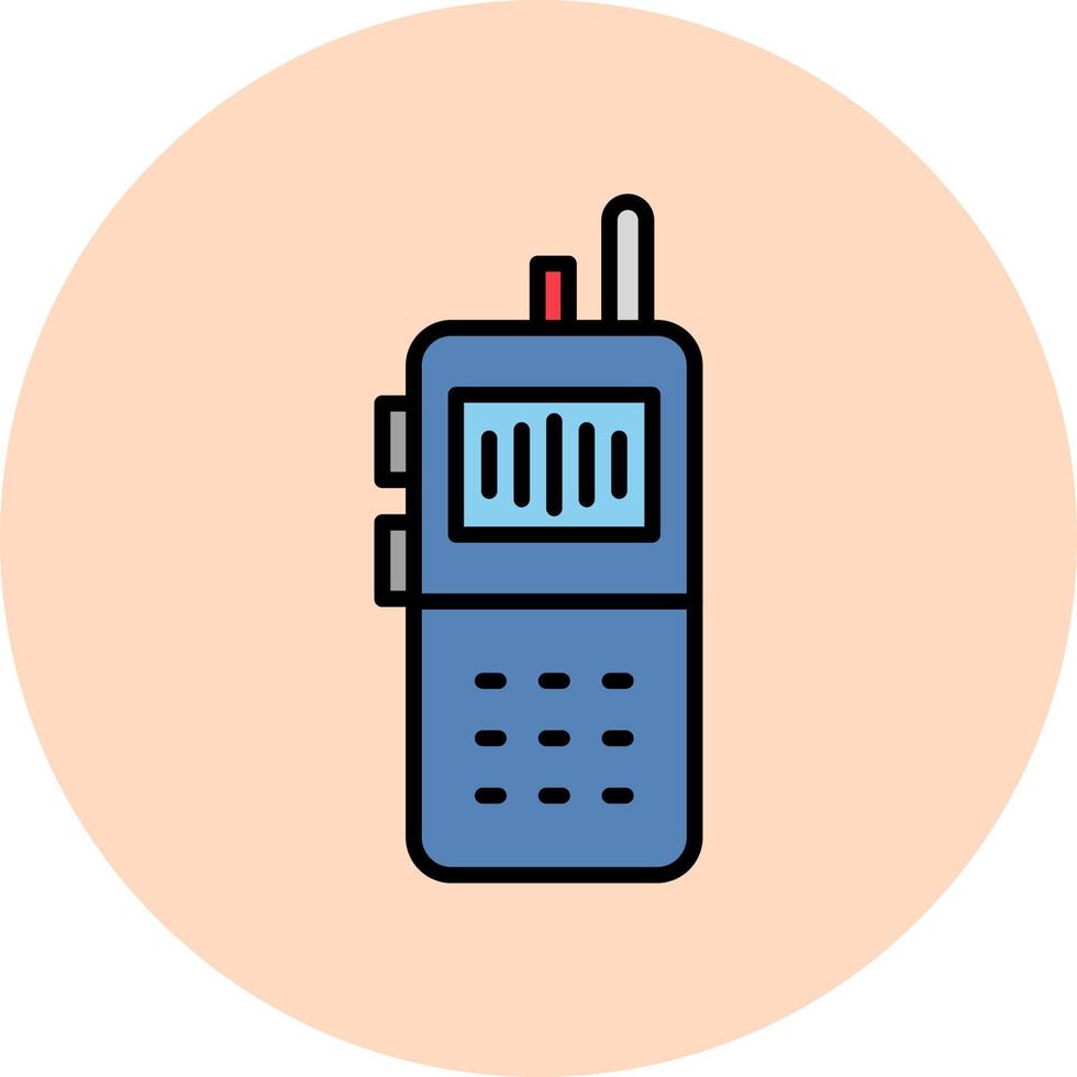 icono de vector de walkie-talkie