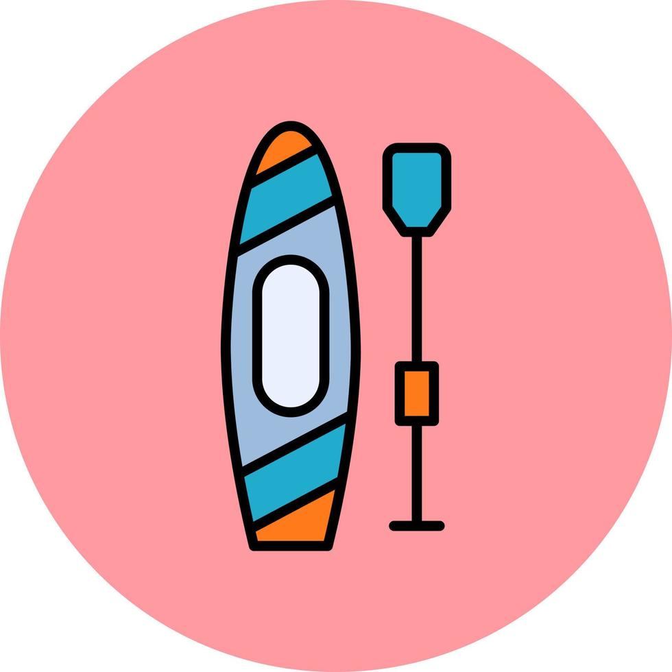 Paddle Board Vector Icon