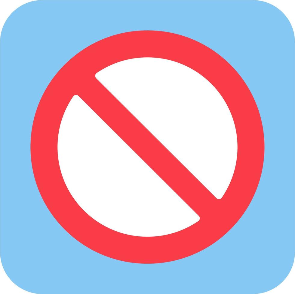 Prohibition Vector Icon