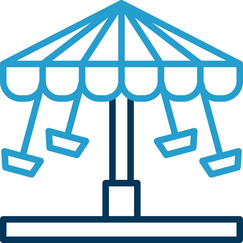 Chair Swing Ride Vector Icon Design