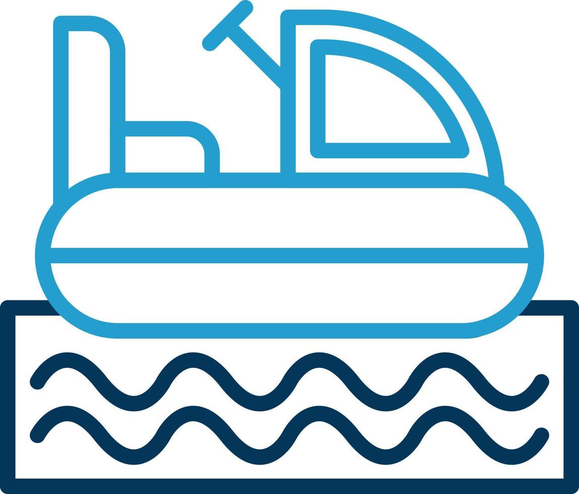 Bumper Boat Vector Icon Design