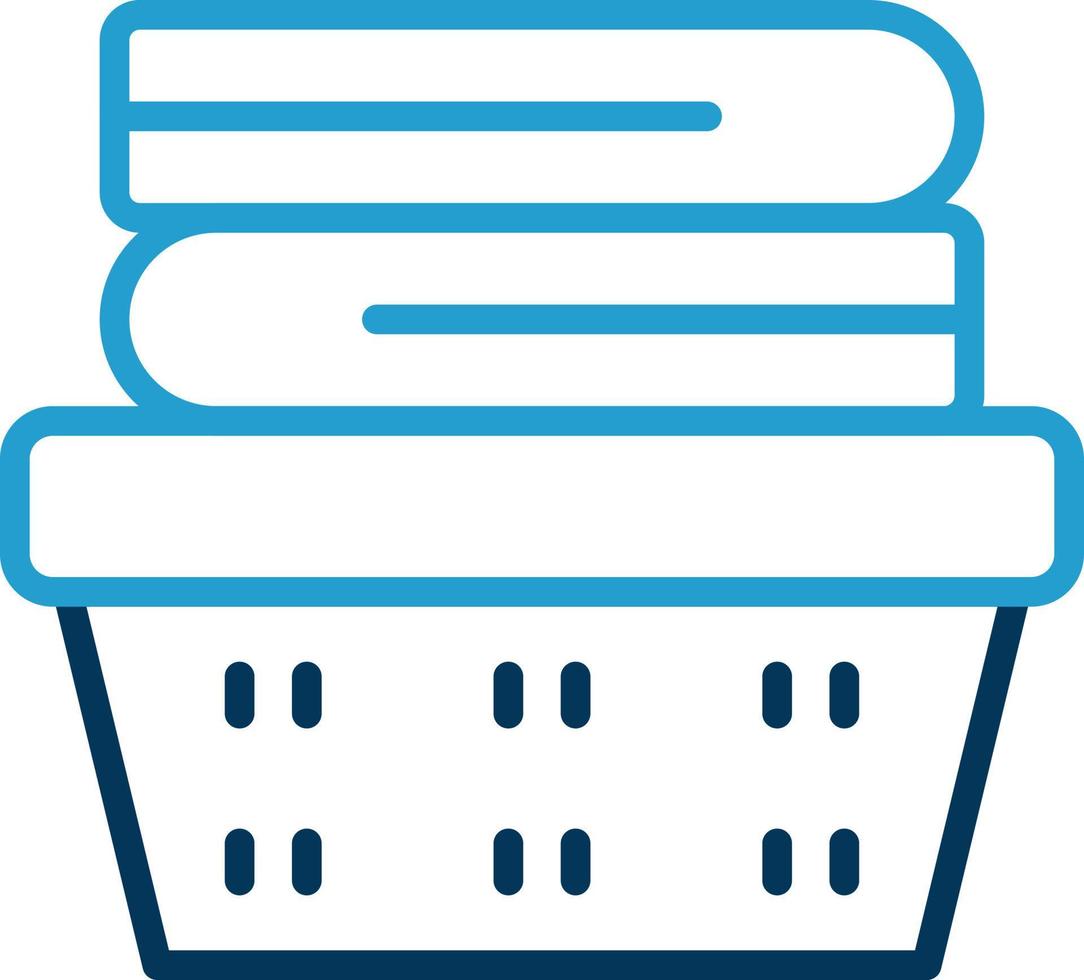 Laundry Basket Vector Icon Design