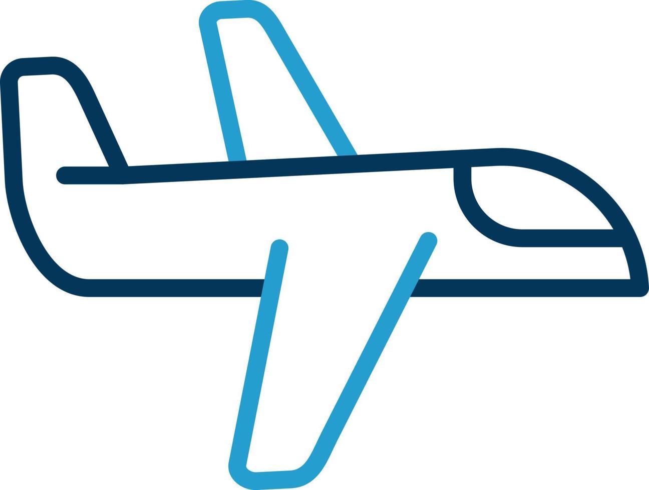 diseño de icono de vector de avión