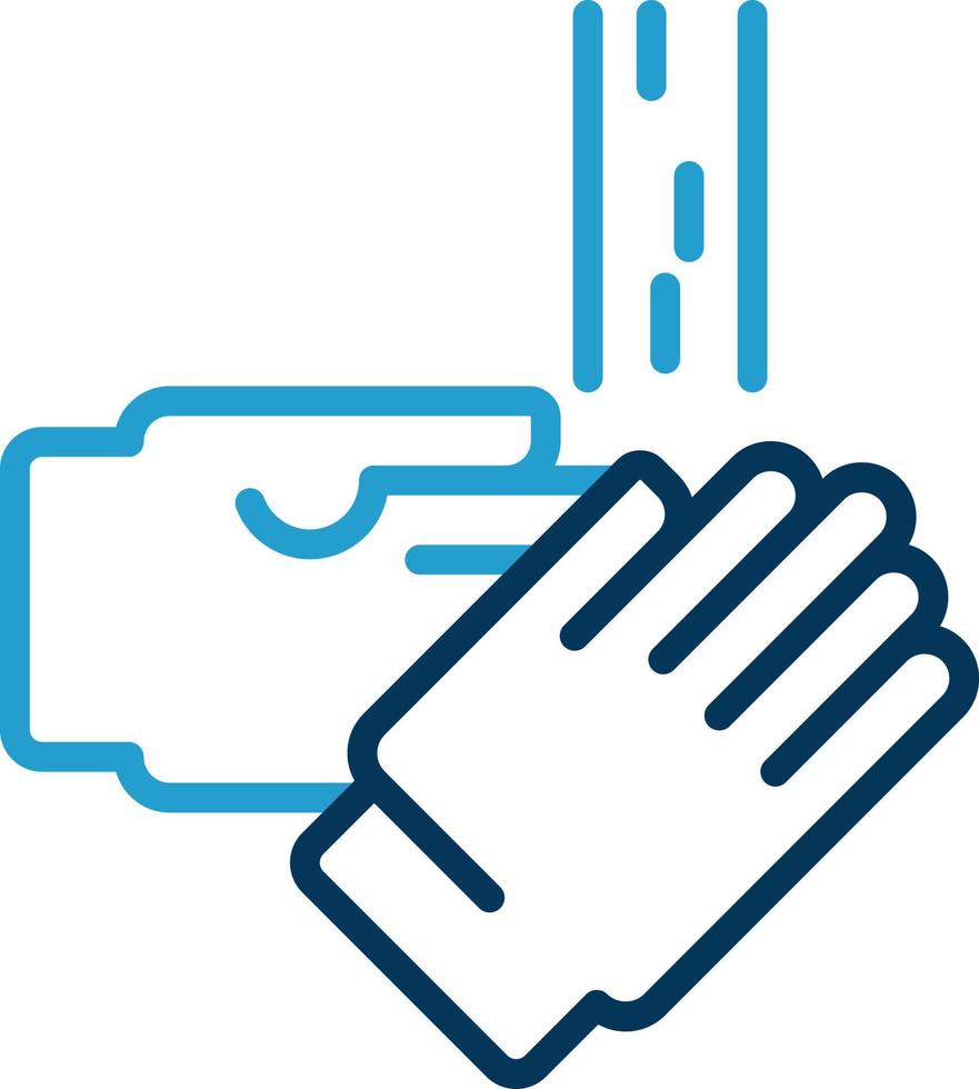 Washing Hands Vector Icon Design