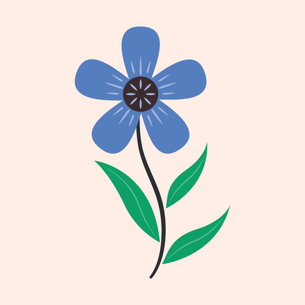 flat flower vector designs