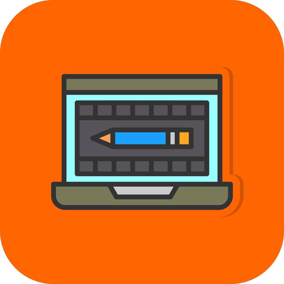 Video Editing Vector Icon Design