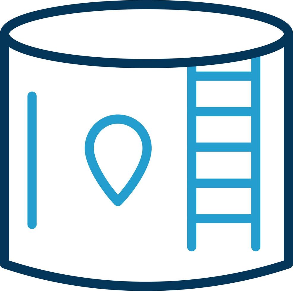 Water Tank Vector Icon Design