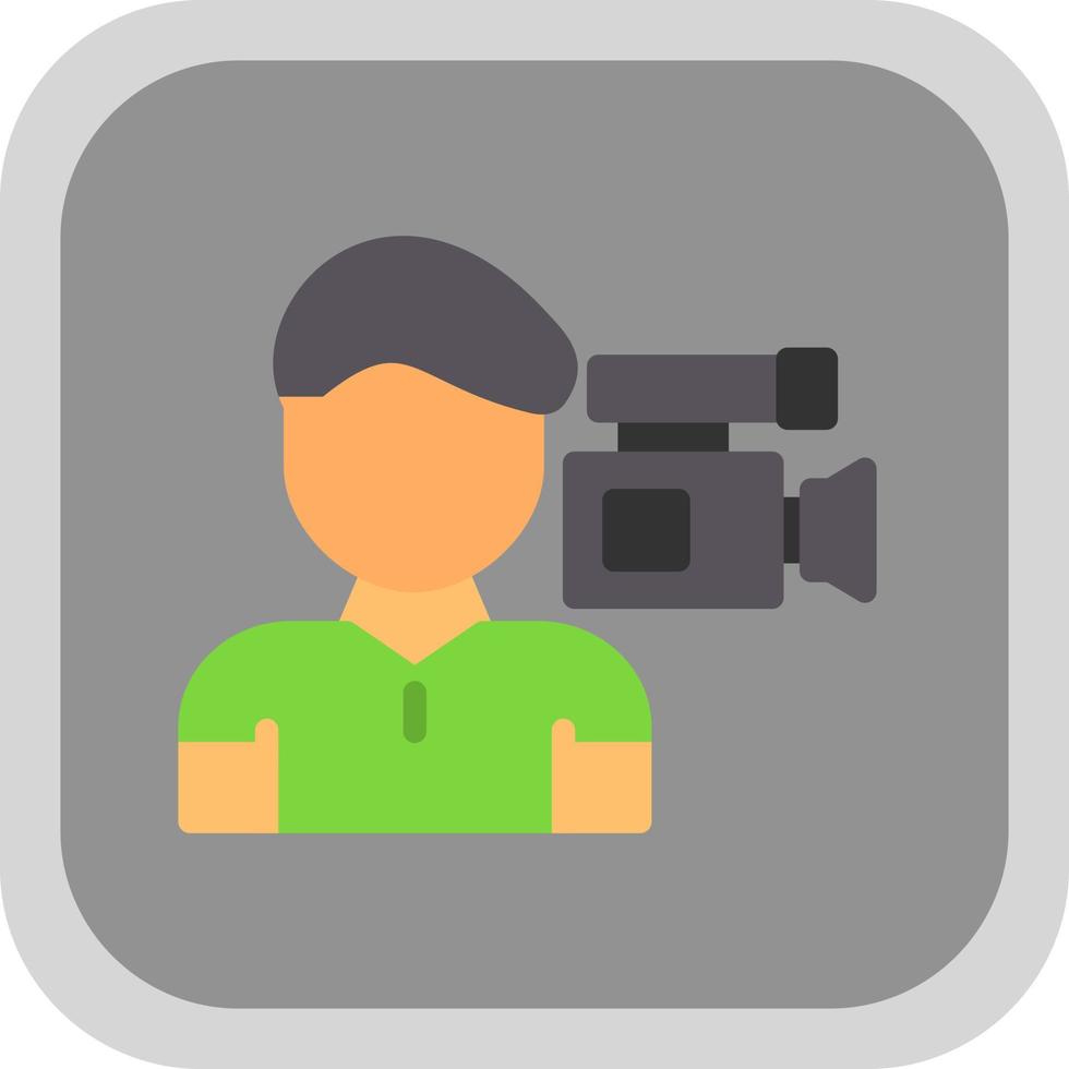 Camera Man Vector Icon Design