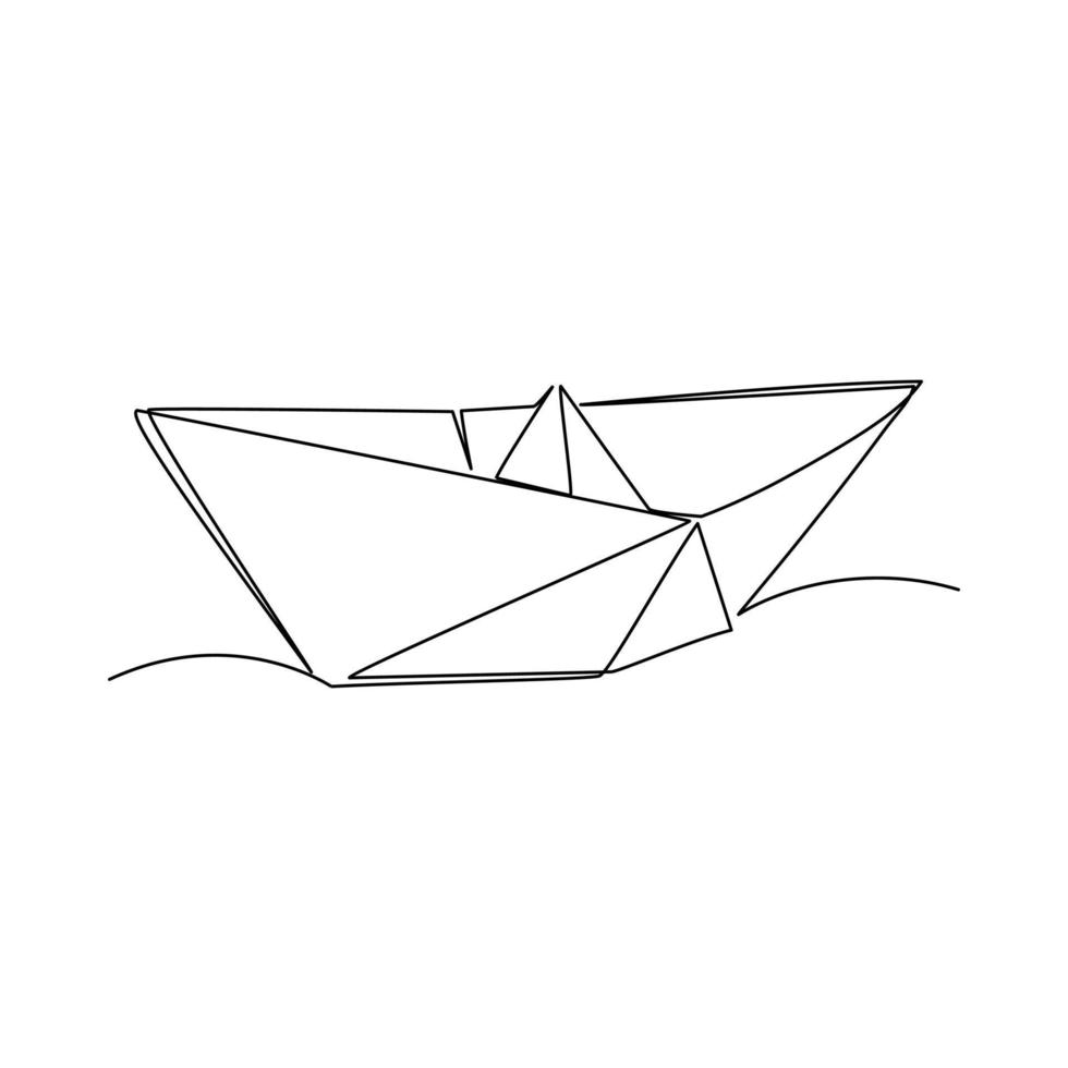 origami vector ilustración dibujado en línea Arte estilo