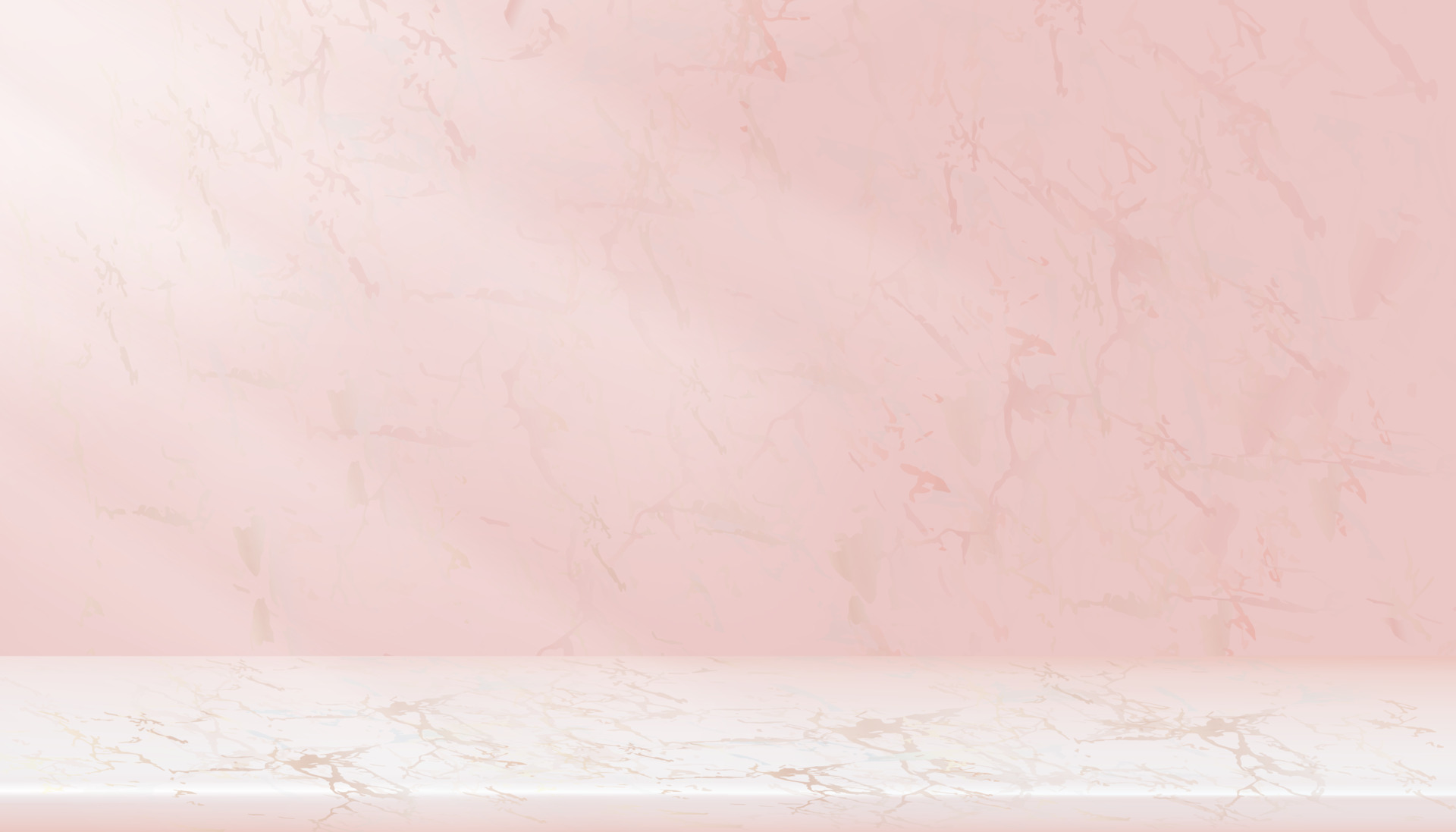 Copy space on white marble tabletop in beautiful pastel pink