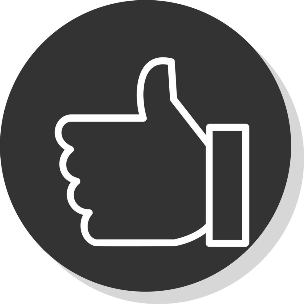 Thumbs Up Vector Icon Design