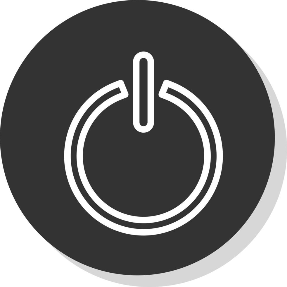 Power Off Vector Icon Design