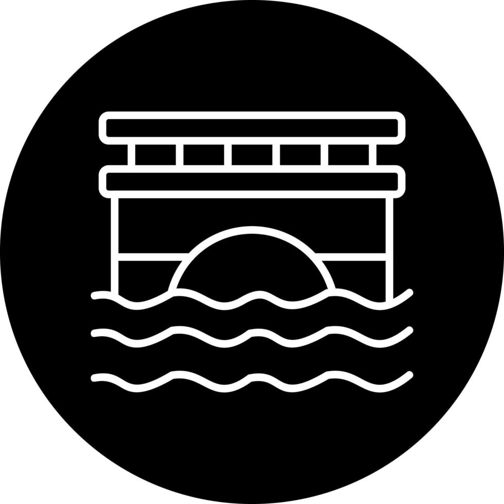 icono de vector de puente