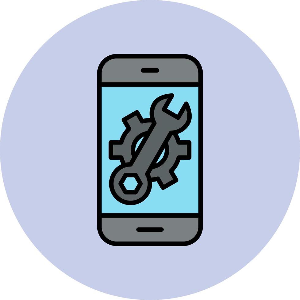 Mobile Setting Vector Icon