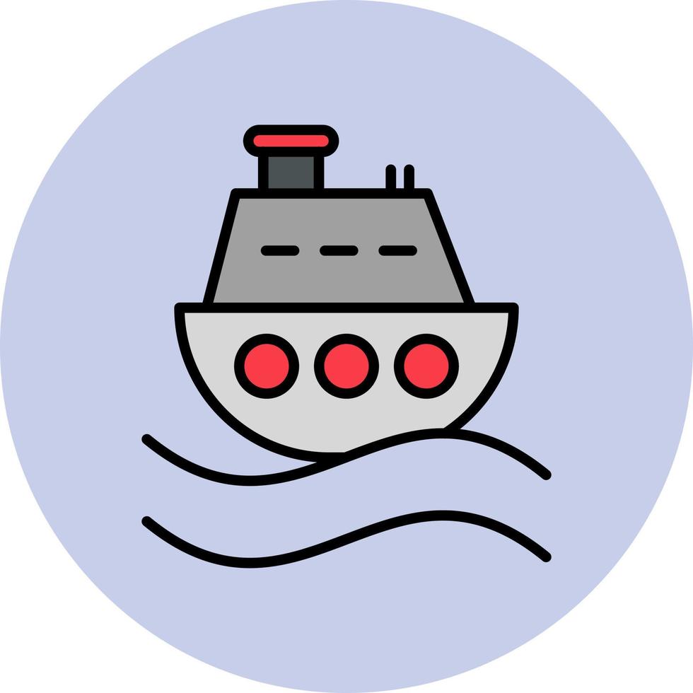Embarcacion juguete vector icono