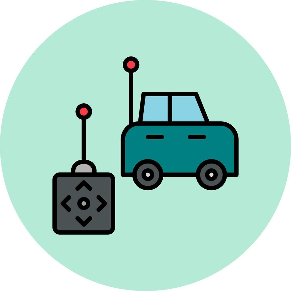 Remote Car Vector Icon