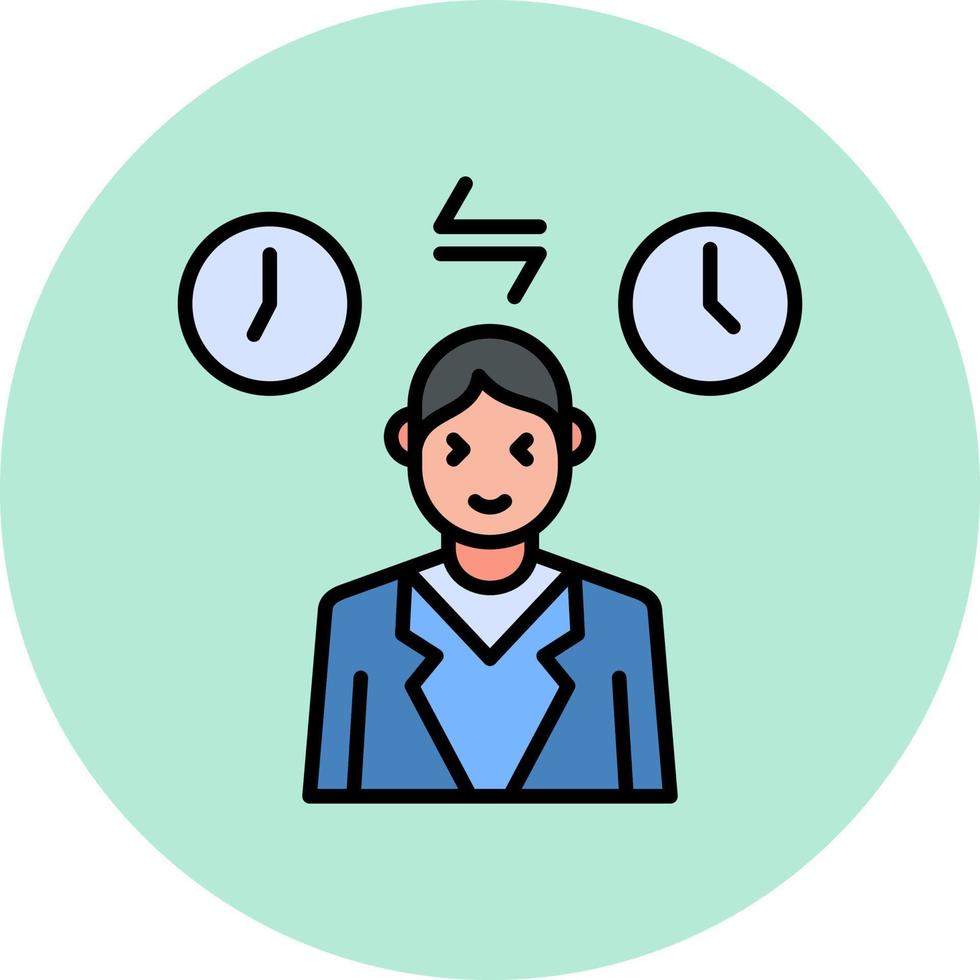 Jet Lag Vector Icon