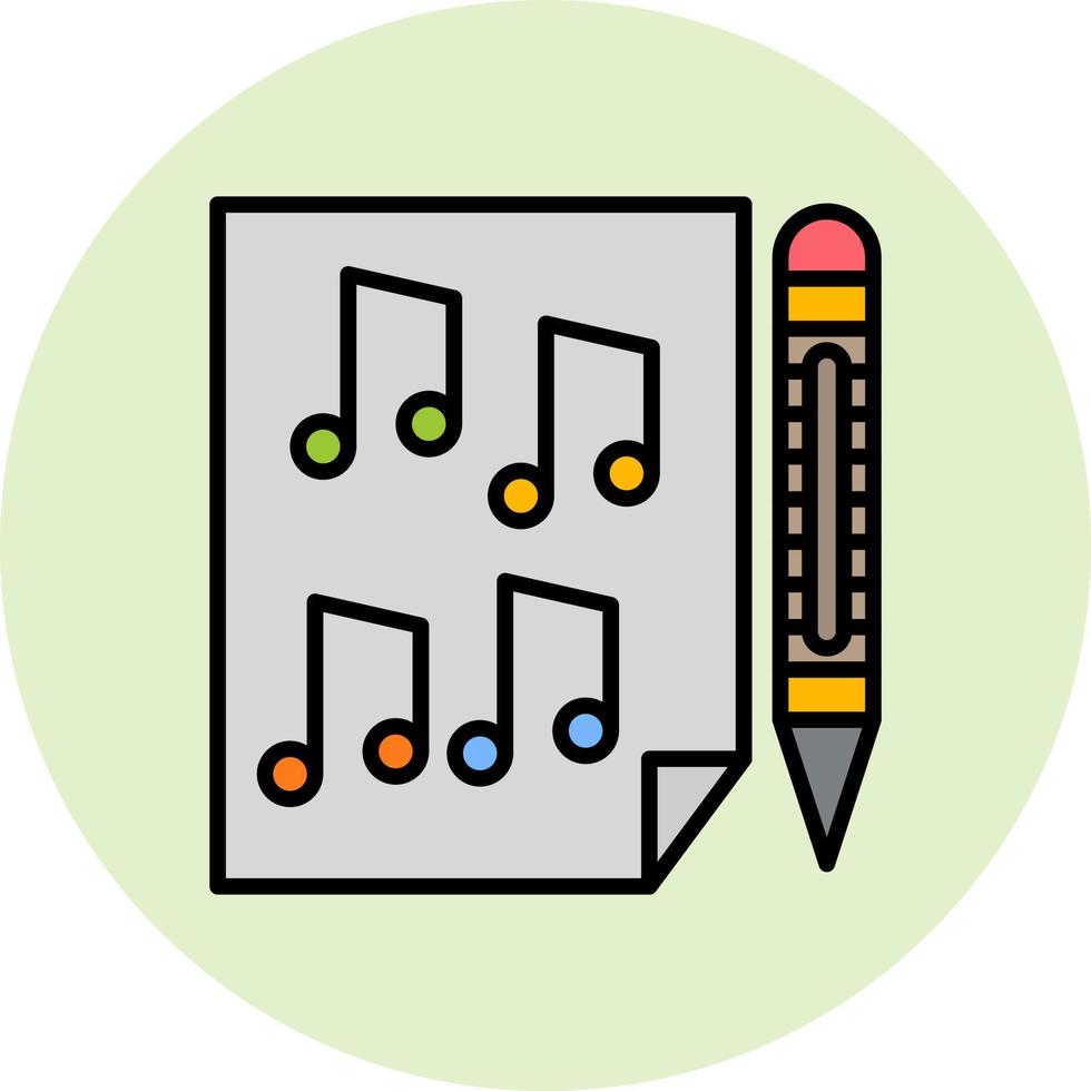 compositor de canciones vector icono