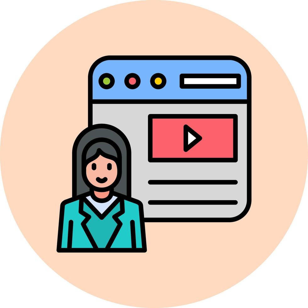 Blogger Vector Icon