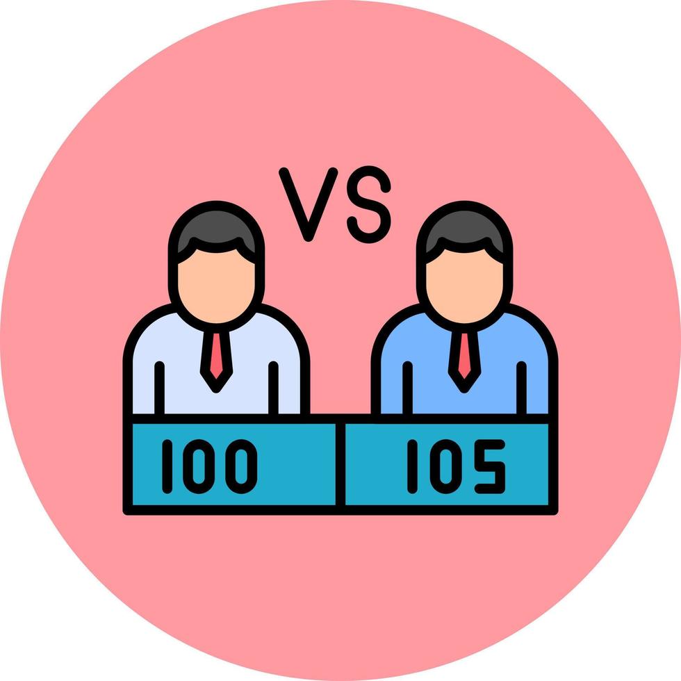 Candidates Poll Vote Vector Icon