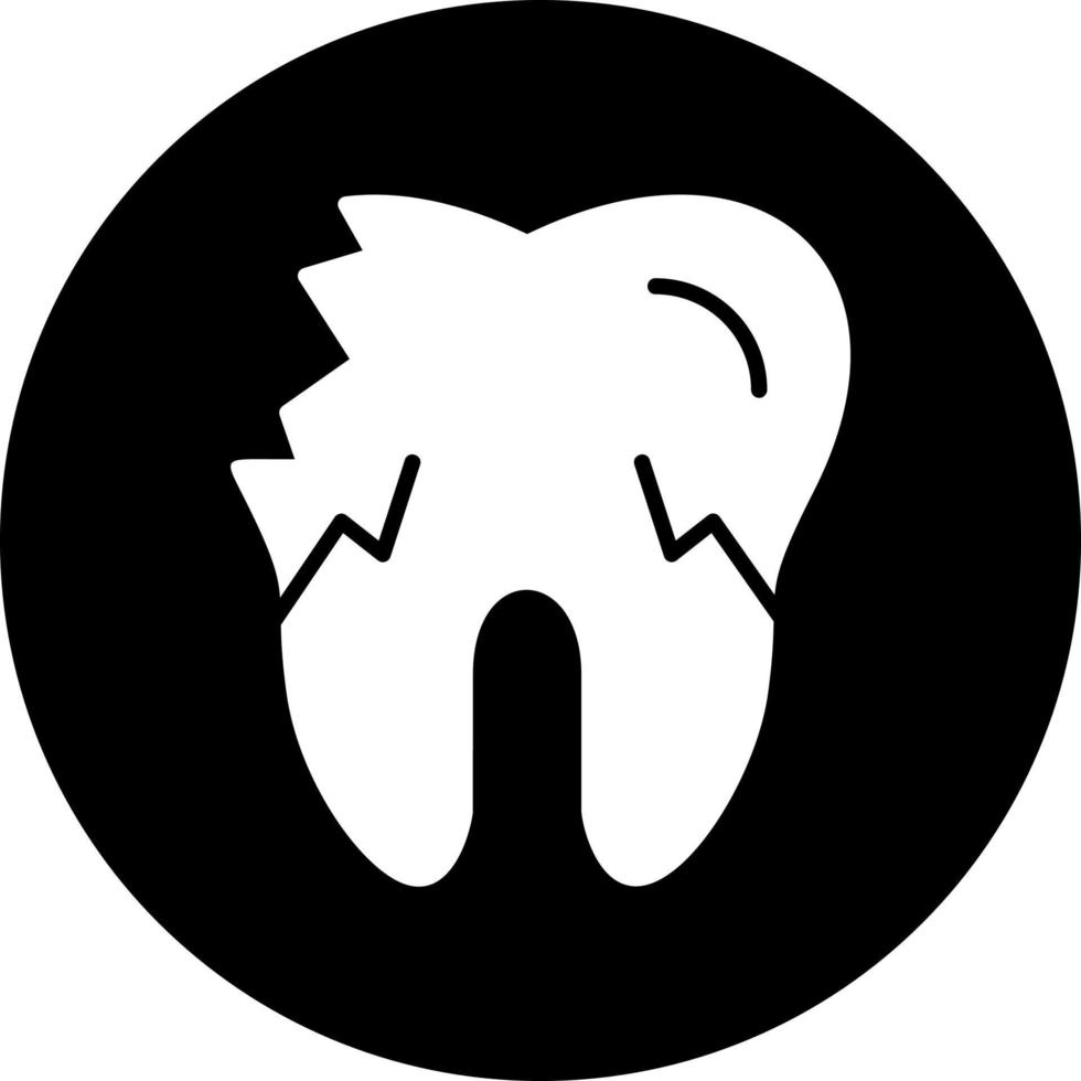 Broken Tooth Vector Icon