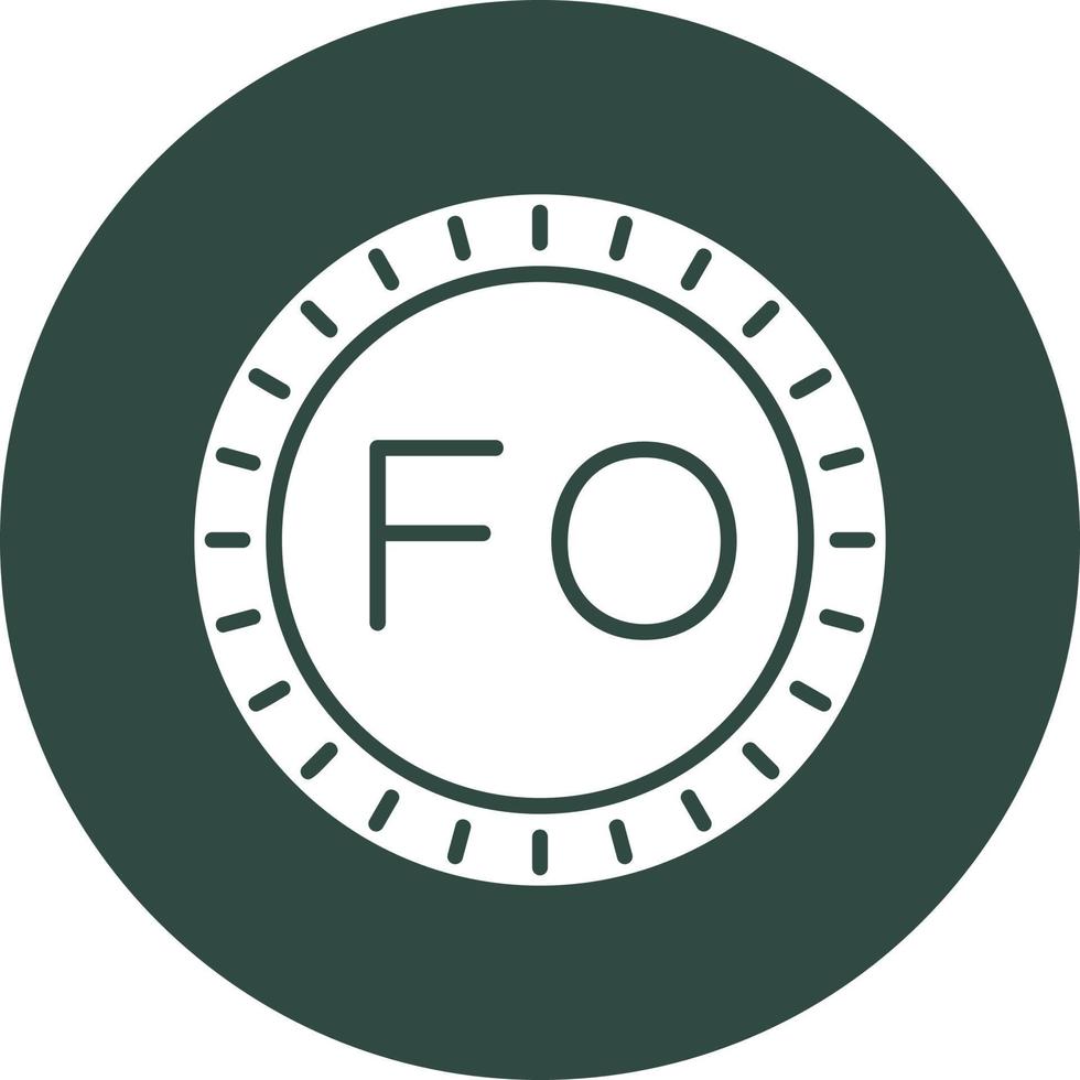 Faroe Islands Dial code Vector Icon