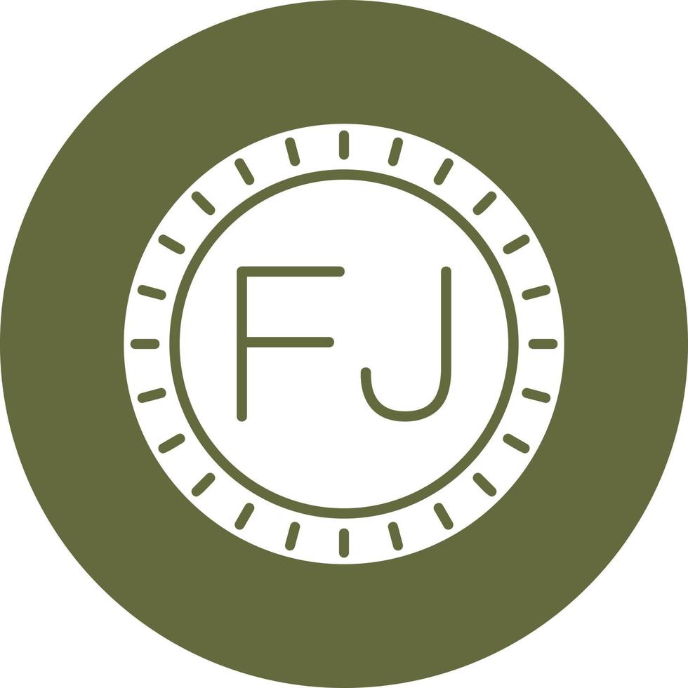 Fiji Dial code Vector Icon