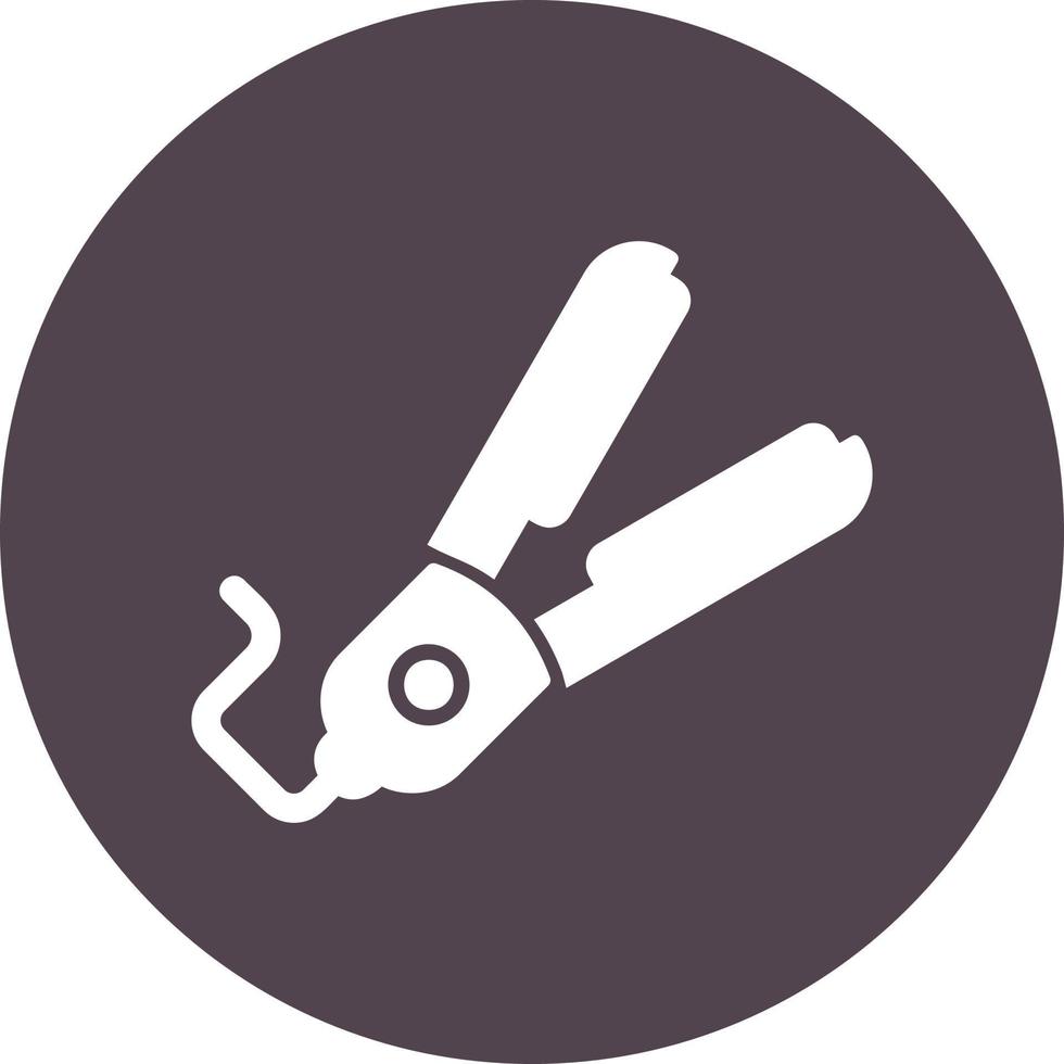 Hair Iron Vector Icon