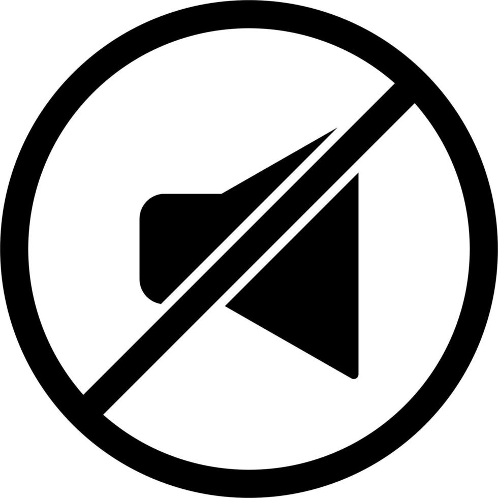 Mute Vector Icon