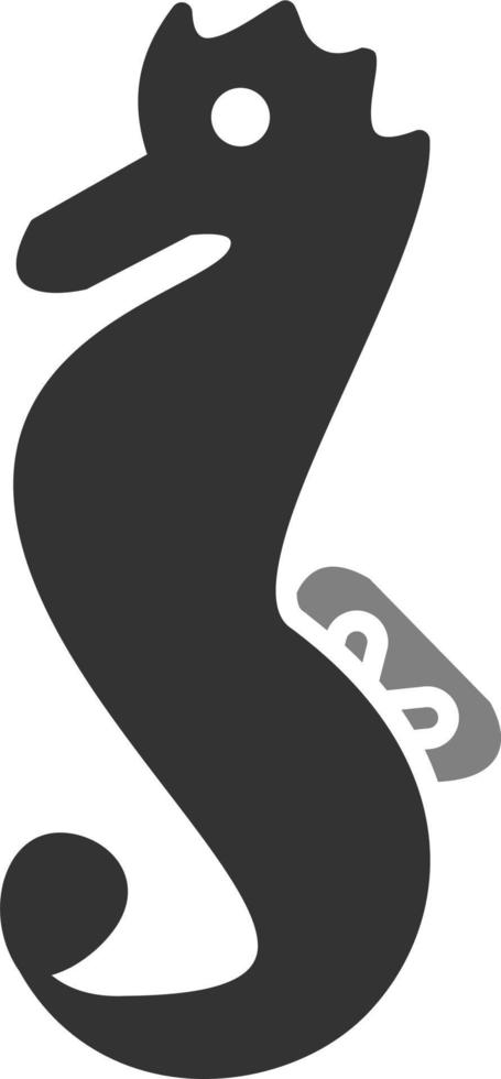 Sea Horse Vector Icon