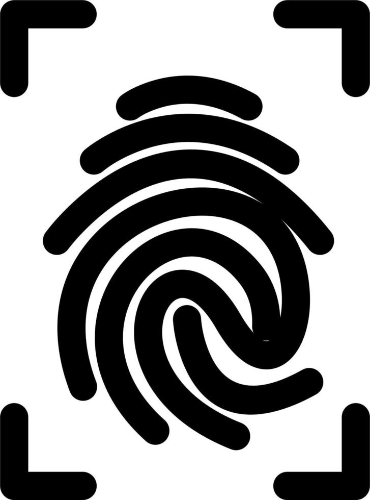 Fingerprint Vector Icon