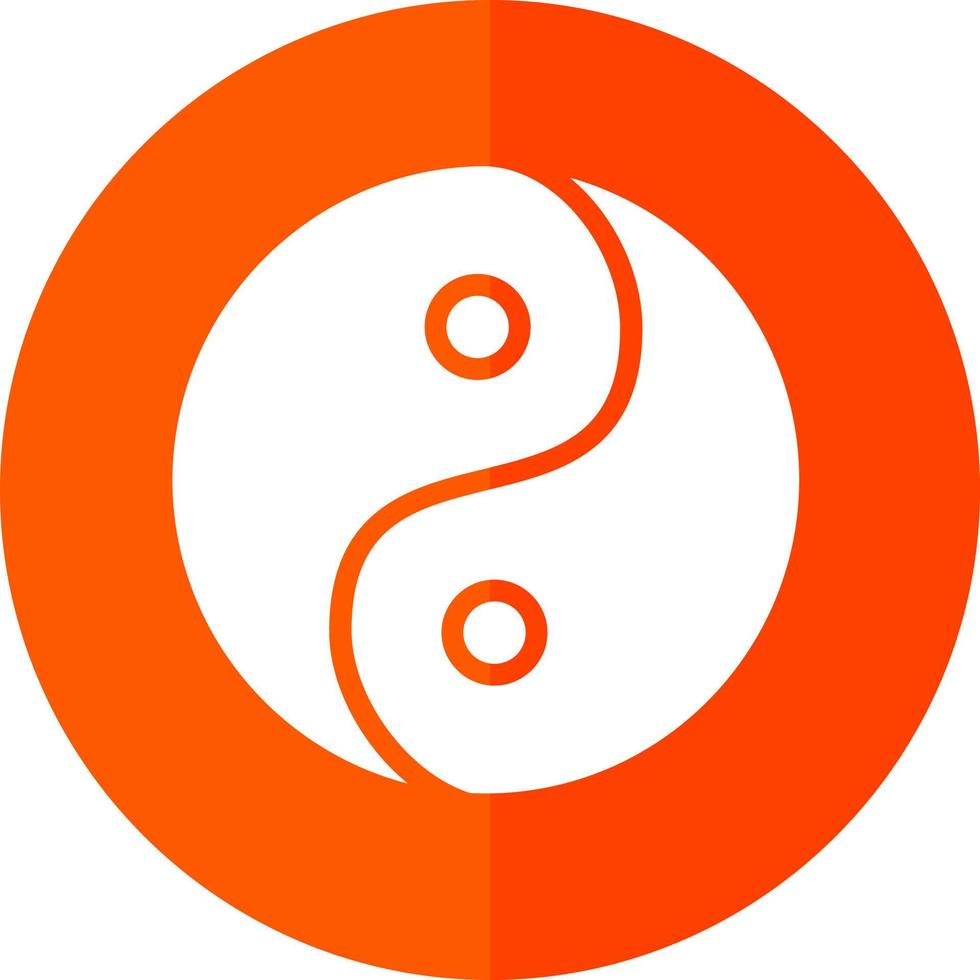 Yin Yang Vector Icon Design