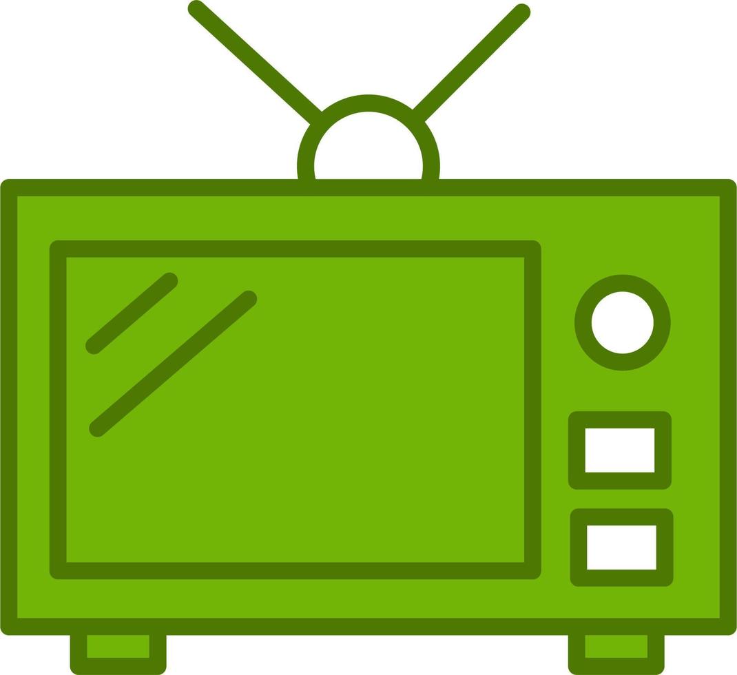 Old tv Vector Icon