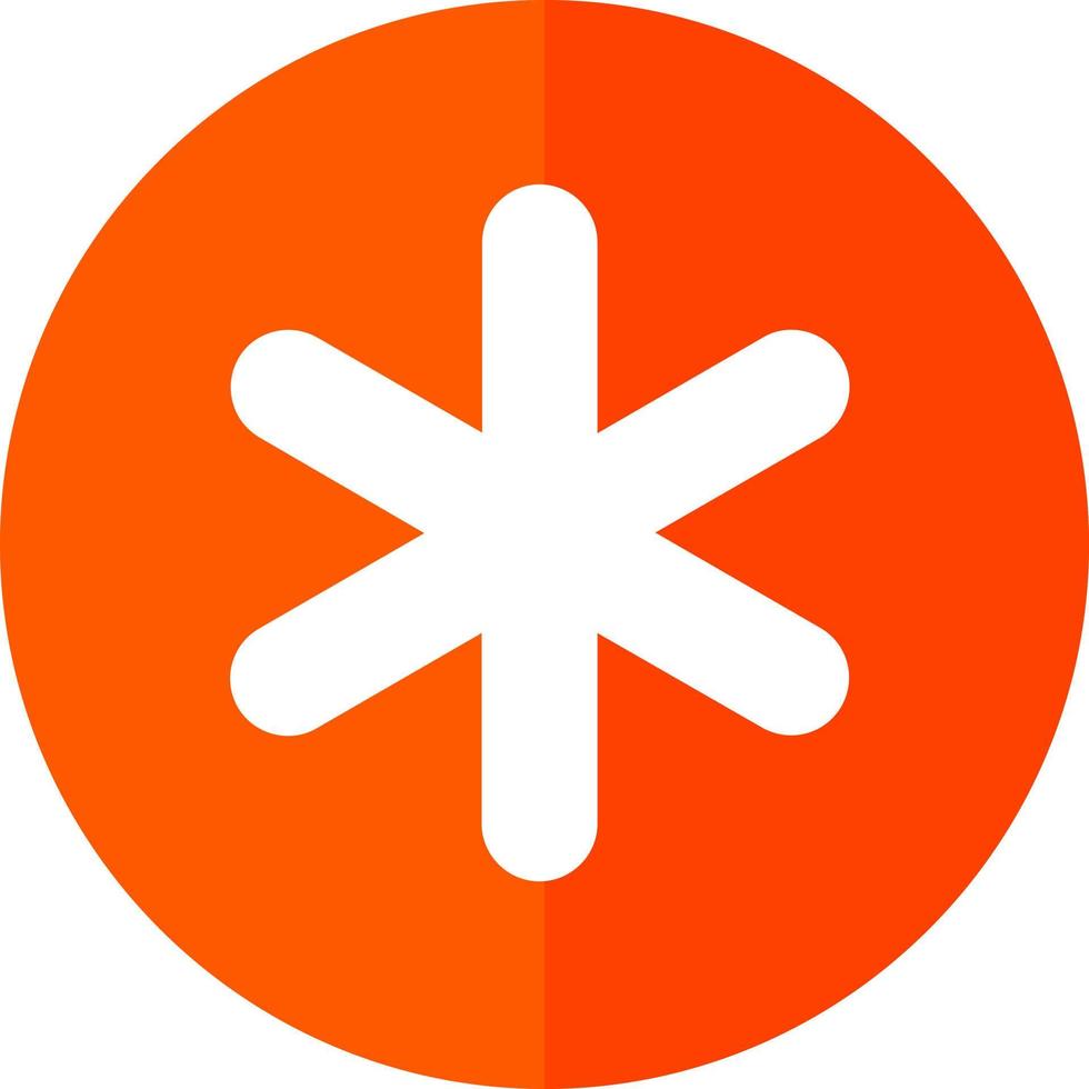 Asterisk Vector Icon Design