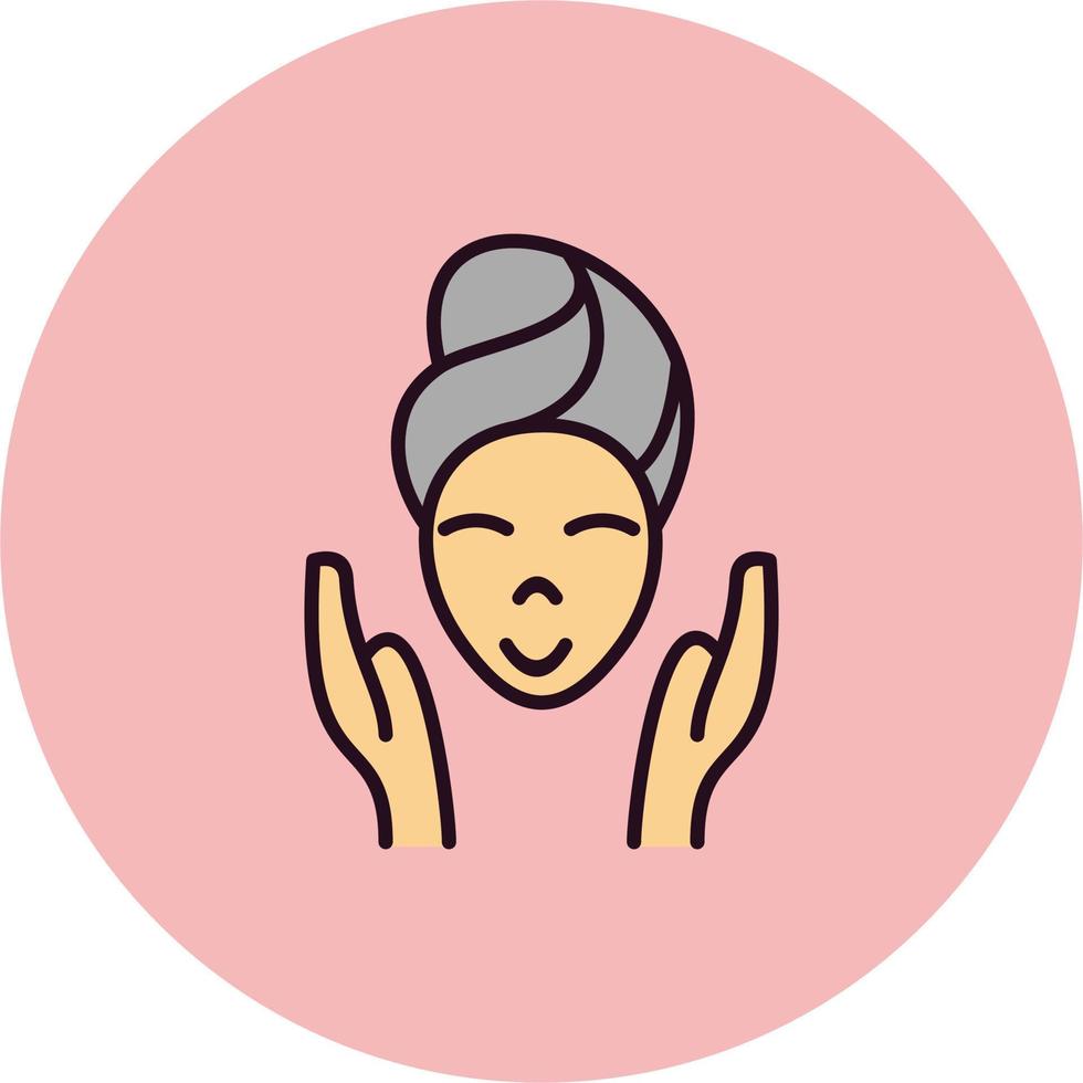 Facial treatment Vector Icon