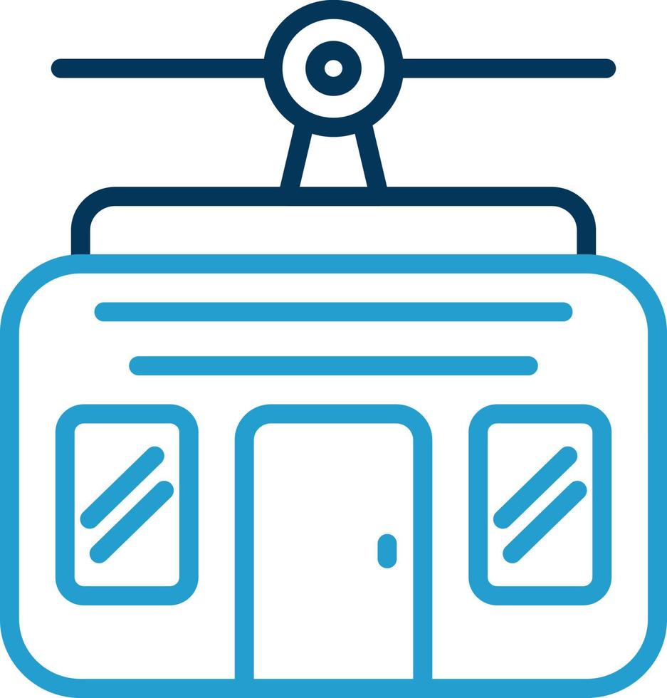 Cable Car Vector Icon Design