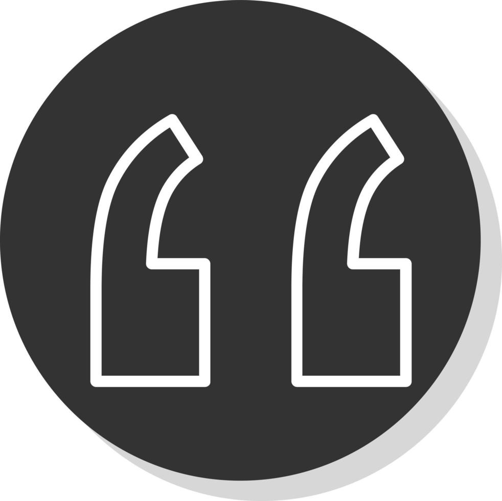 Quote Left Vector Icon Design